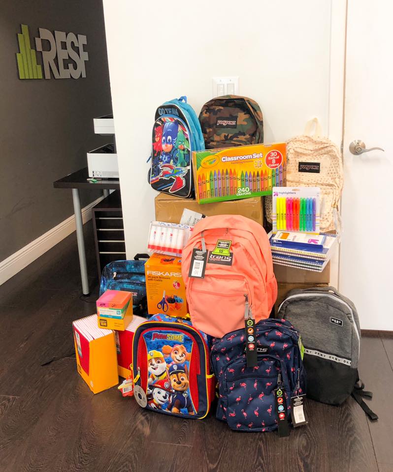 RESF Cares Back to School Drive