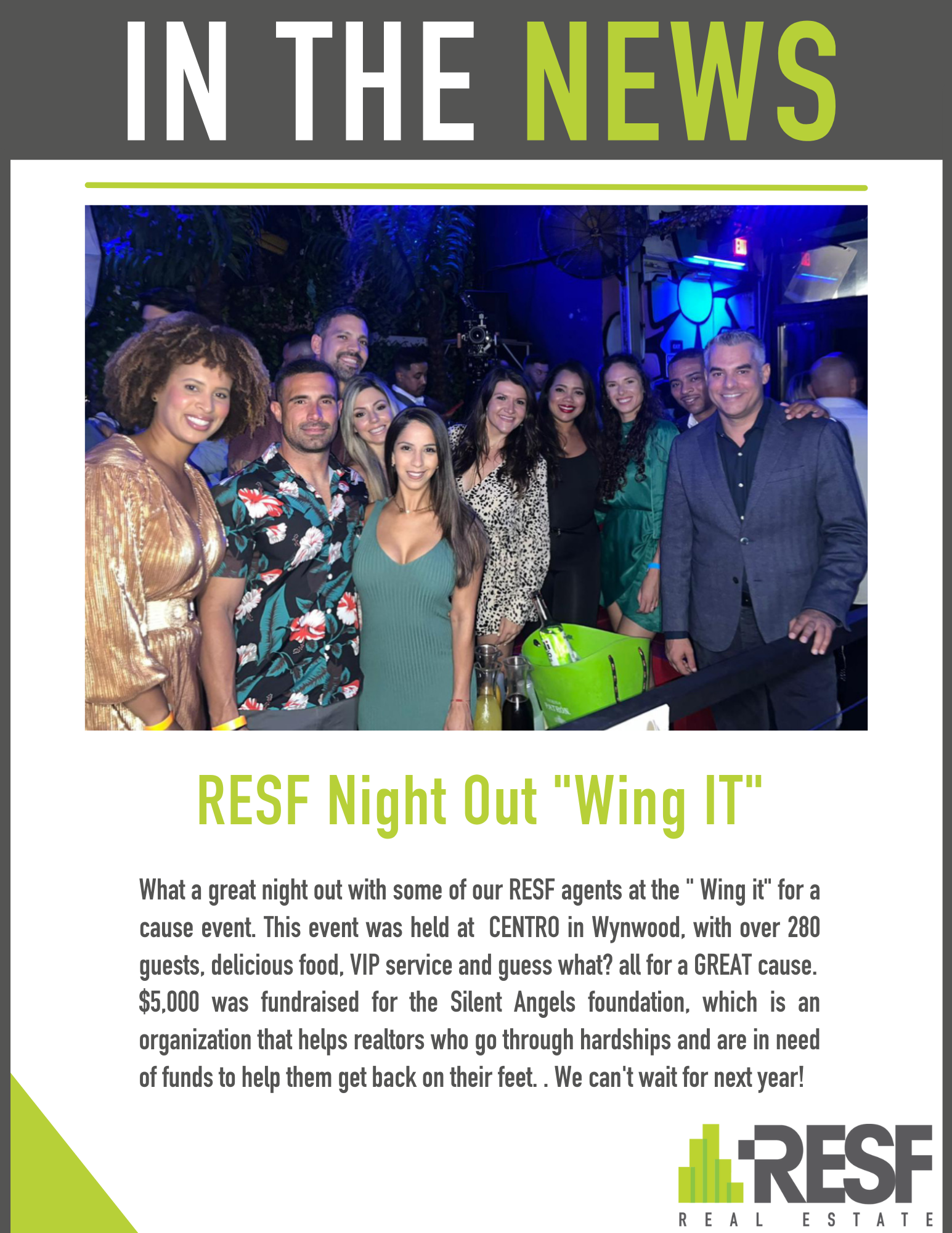 RESF Night Out “Wing IT”
