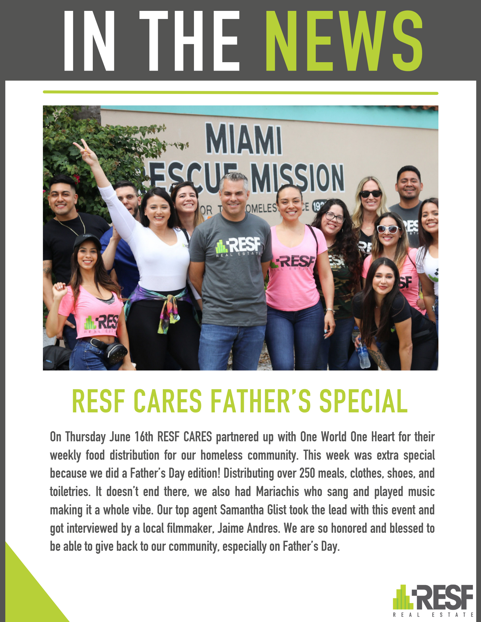 RESF CARES FATHER’S SPECIAL