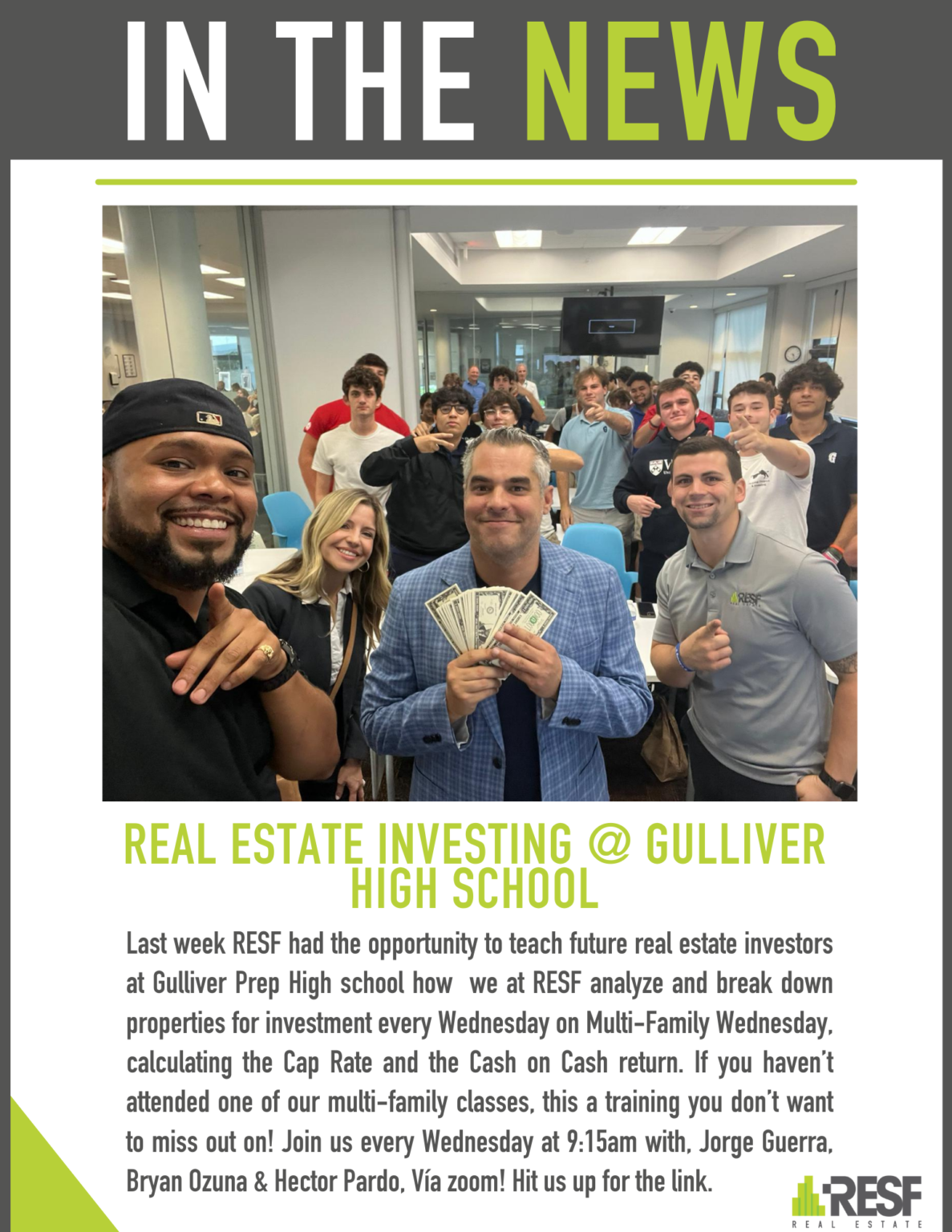 Real estate investing Gulliver High School RESF RESF