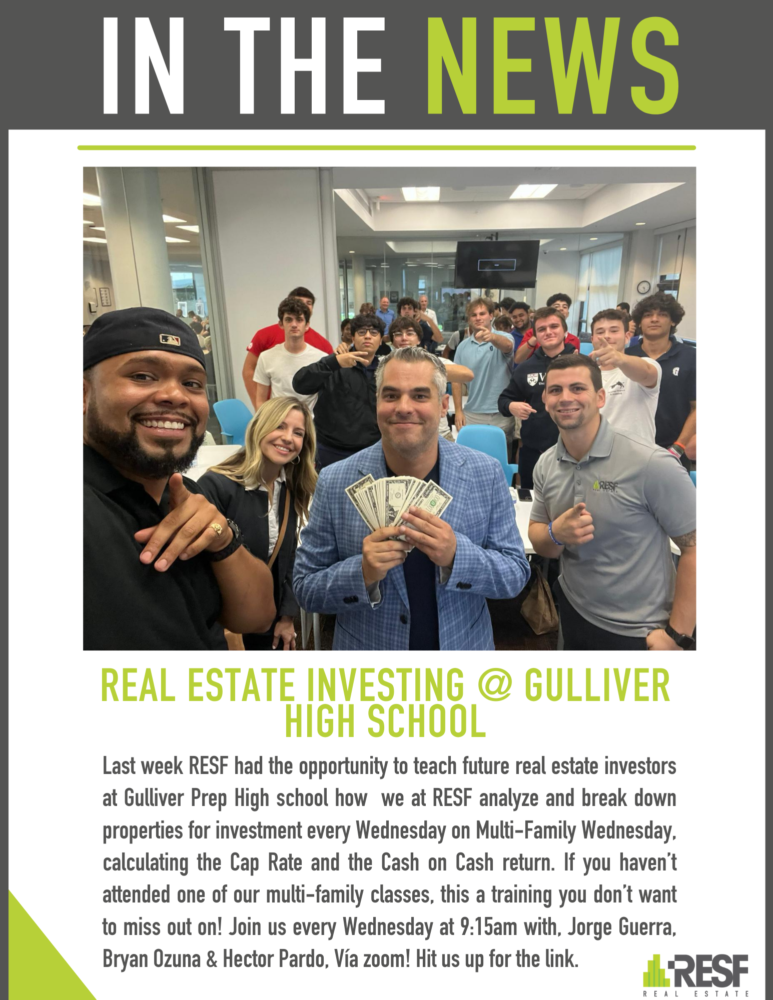 Real estate investing @ Gulliver High School