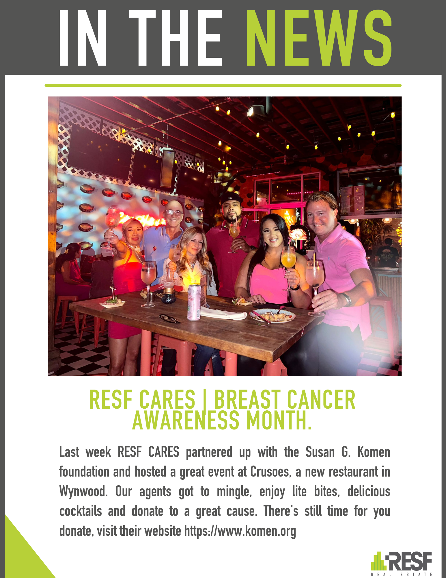 RESF CARES | Breast Cancer Awareness Month.