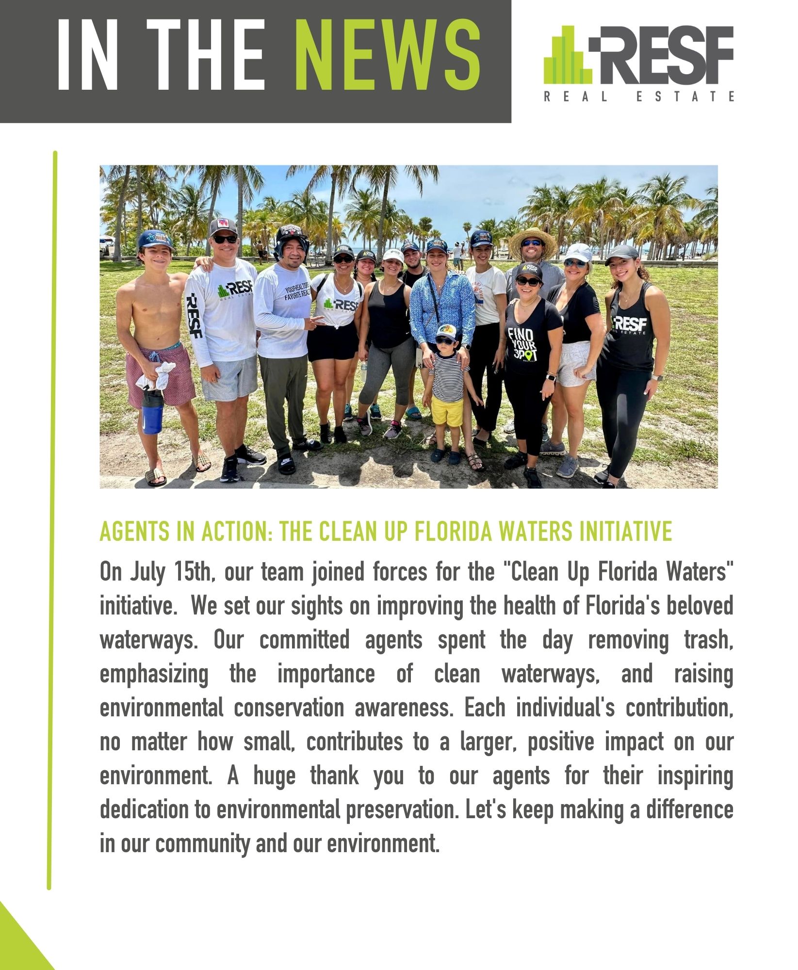 Agents in Action: The Clean Up Florida Waters Initiative