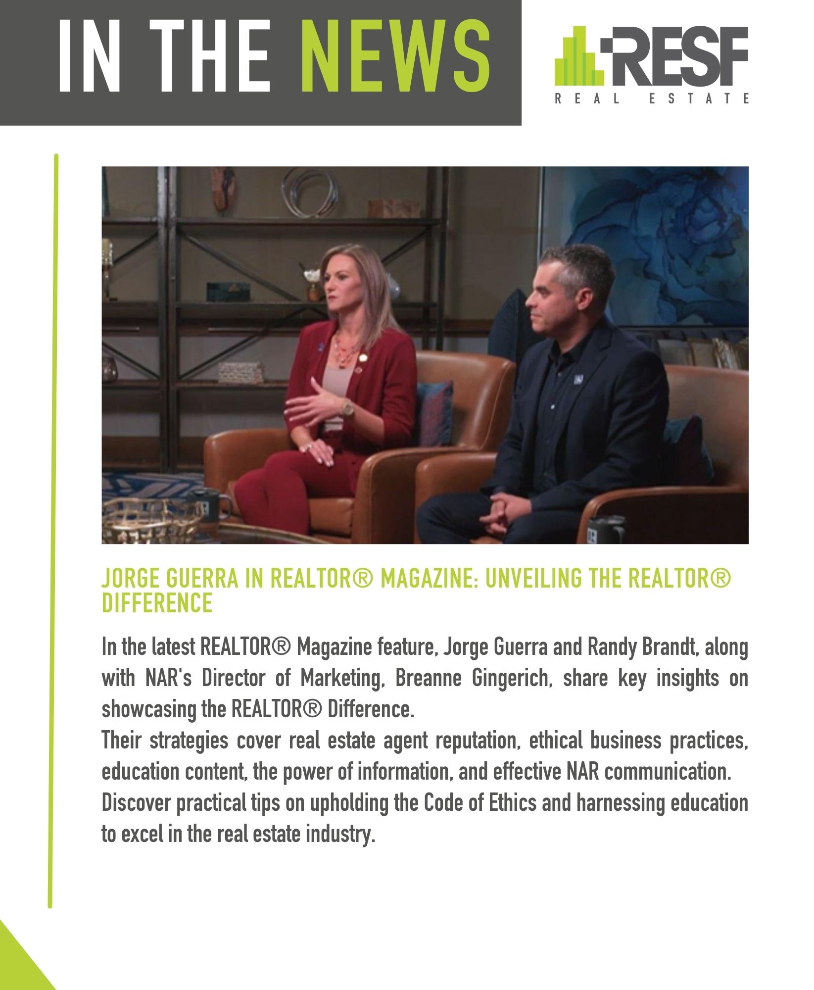 Jorge Guerra in REALTOR® Magazine: Unveiling the REALTOR® Difference