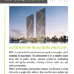 Exciting News from the Aria Reserve Presentation!