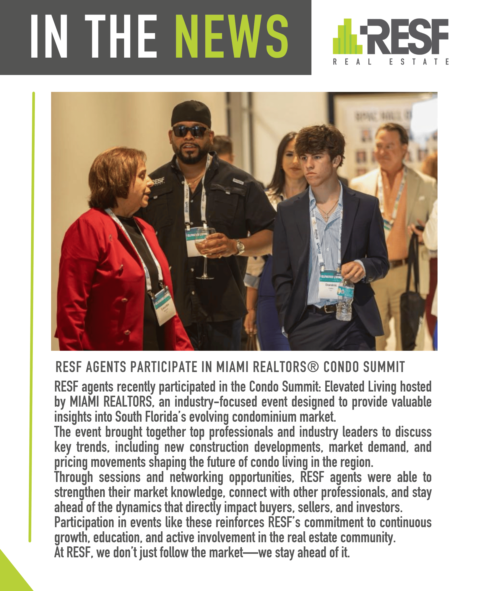 RESF Agents Participate in MIAMI REALTORS® Condo Summit