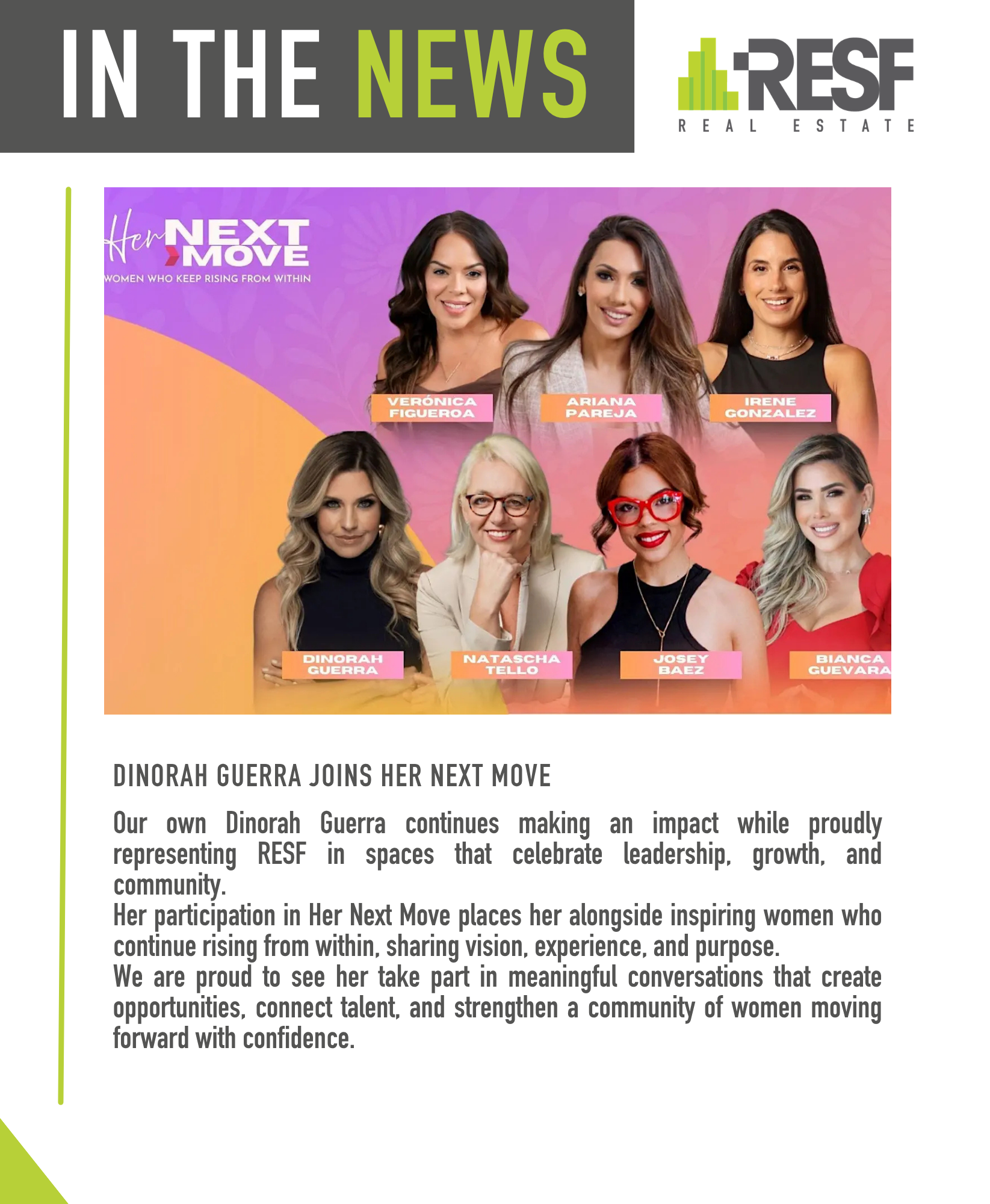 Dinorah Guerra Joins Her Next Move