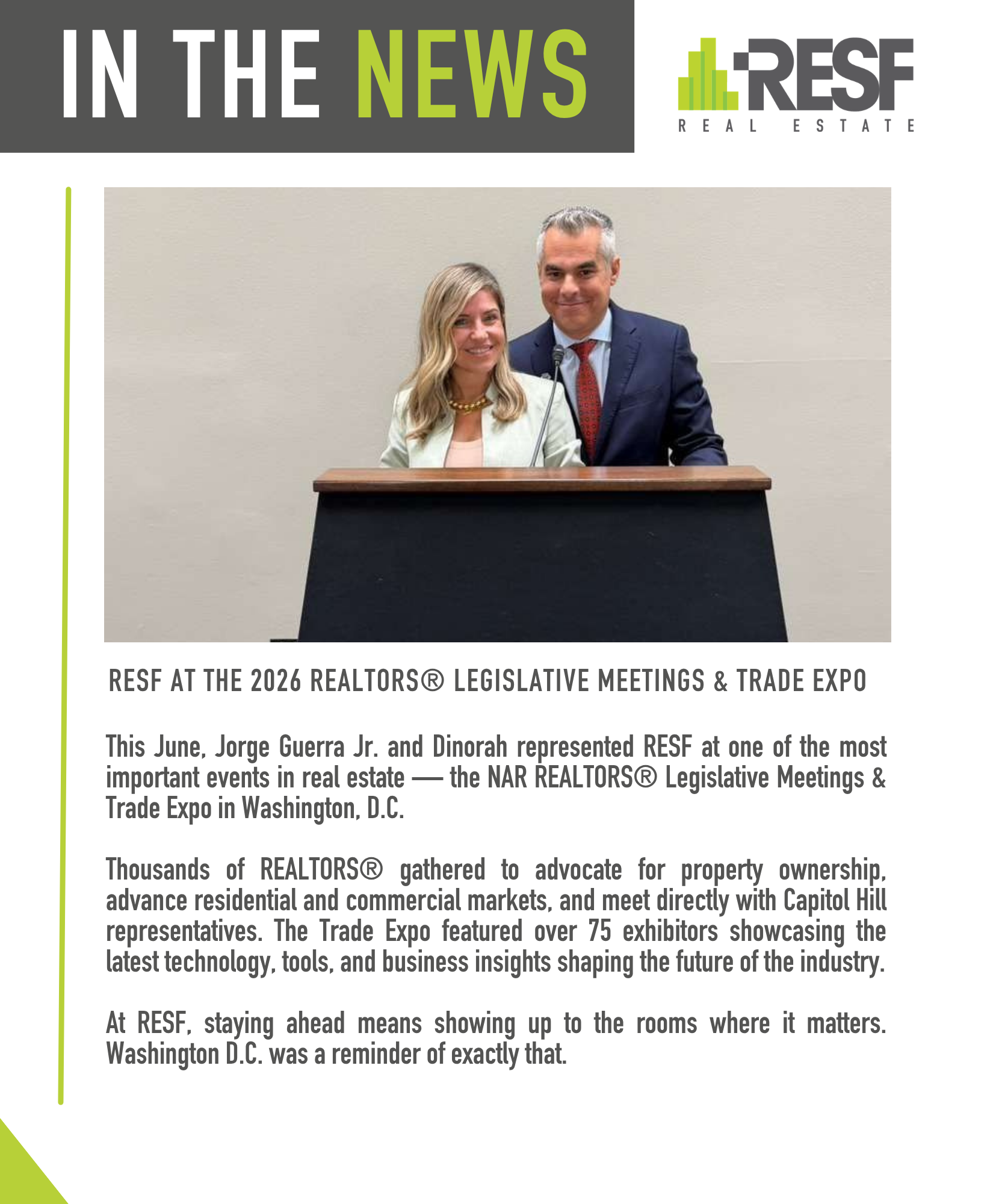 RESF at the 2026 REALTORS® Legislative Meetings & Trade Expo