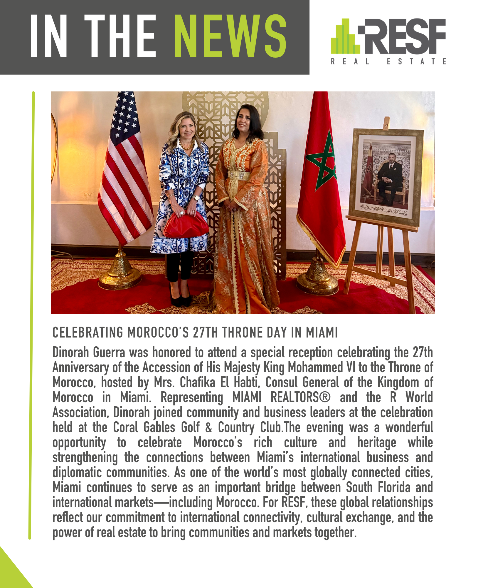 Celebrating Morocco’s 27th Throne Day in Miami