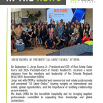 Jorge Guerra Jr. Presents “All About Global” at ORRA